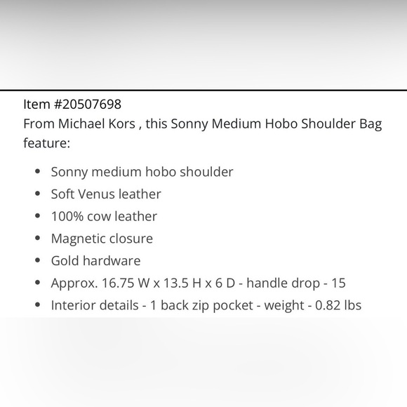 Michael Kors Sonny Shoulder Bag